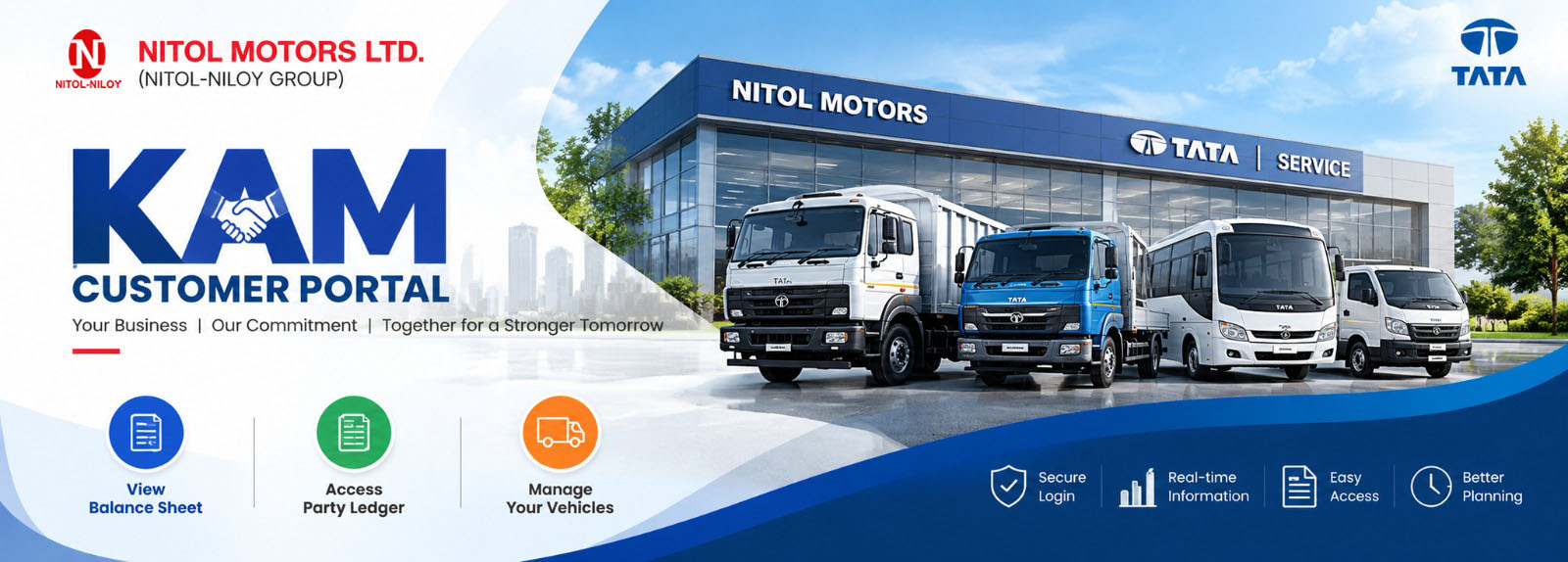 Nitol Motors KAM Customer Portal